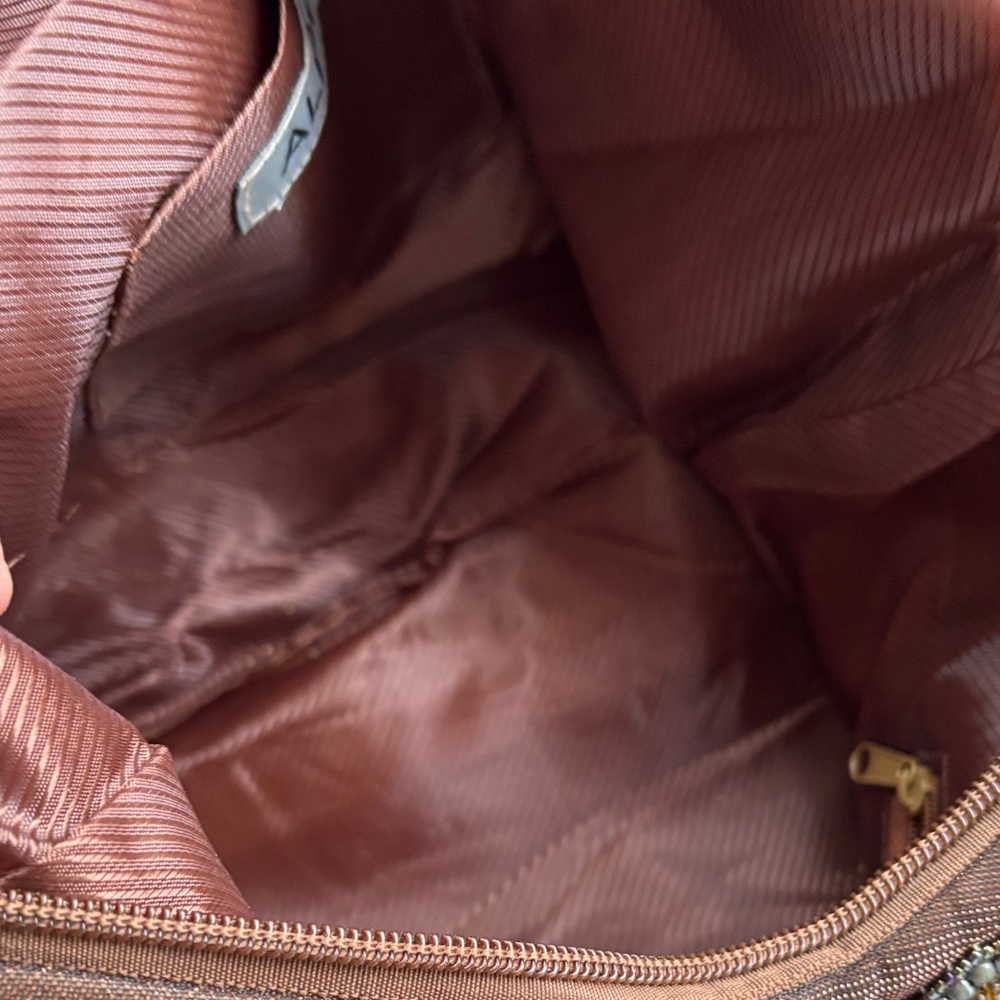 Aldo Beautiful Brown Beaded Hobo Bag - Picture 11 of 12
